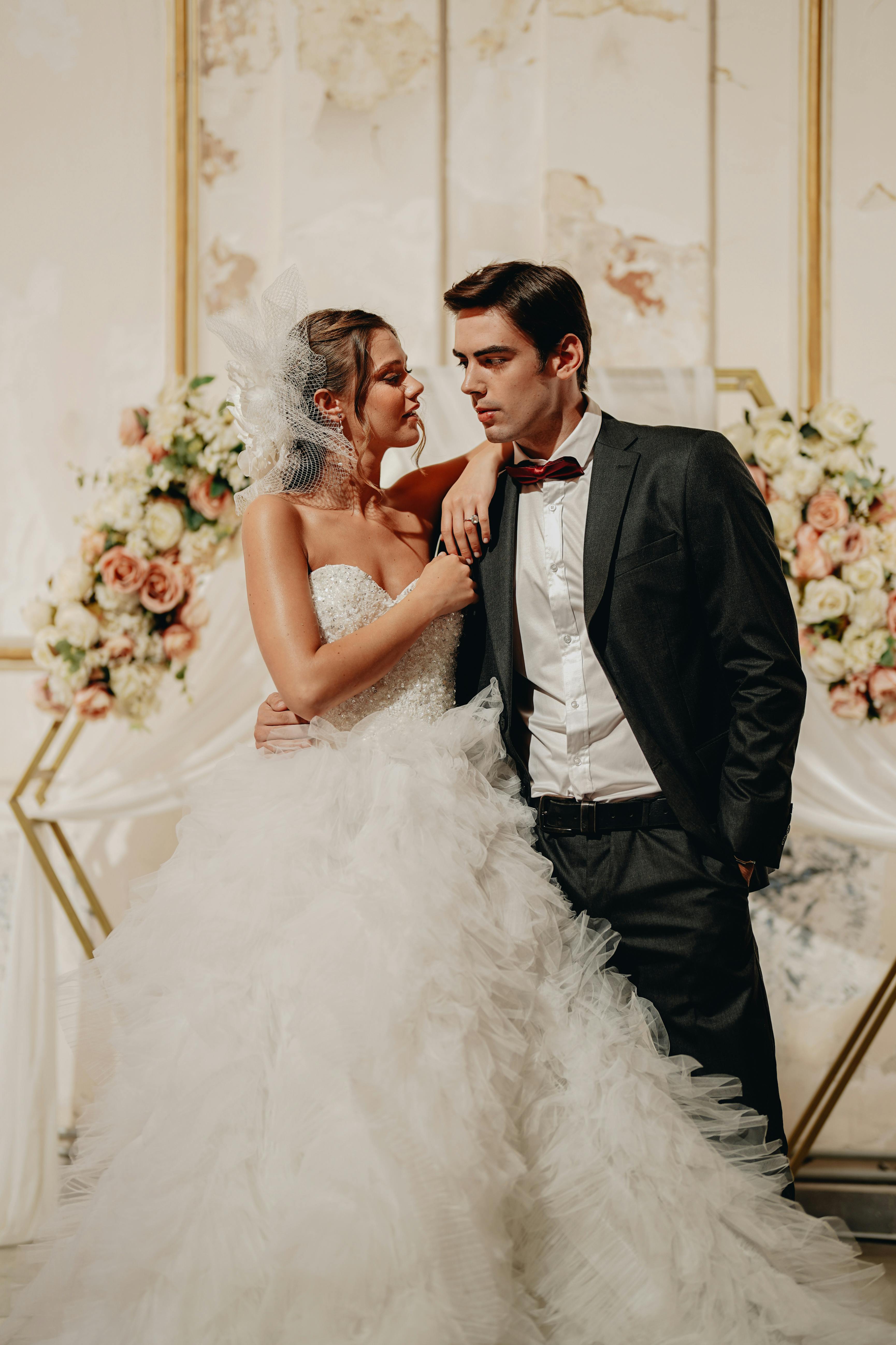 Wedding couple portrait